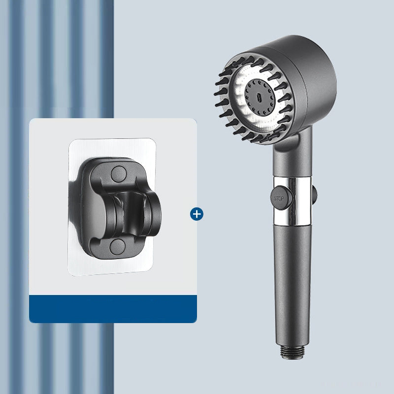 3-Mode High-Pressure Handheld Shower Head with On/Off Pause Switch & Built-In Water Filter | Thomler