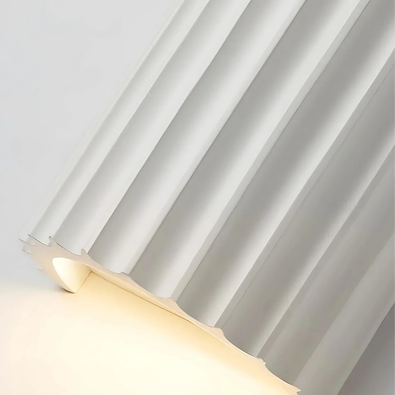 Wall Lamp Resin 16.0 cm Green Wavy Bedroom Hallway Ambient Lighting Nordic Sculptural Accent Light | Thomler