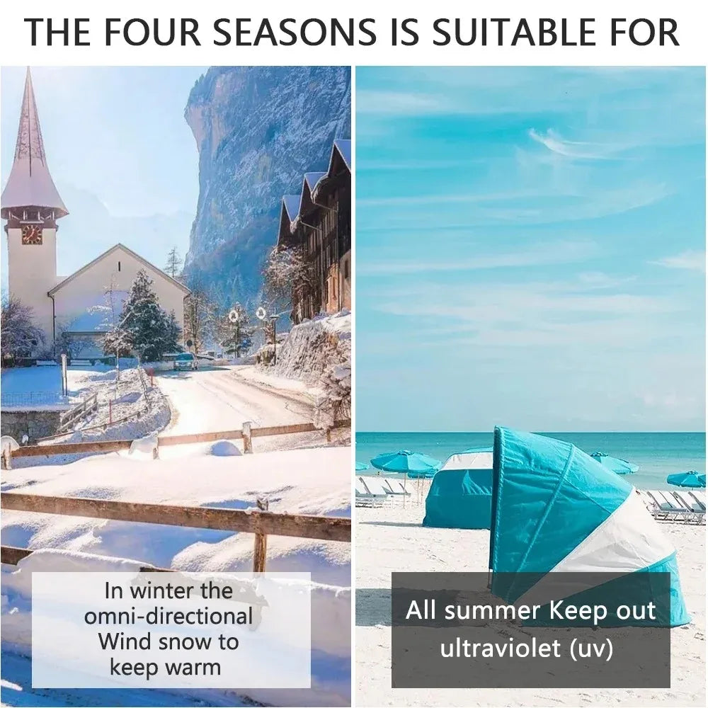 Cold-Weather Head and Neck Covering with Windproof Fleece Lining for Winter Sports | Thomler