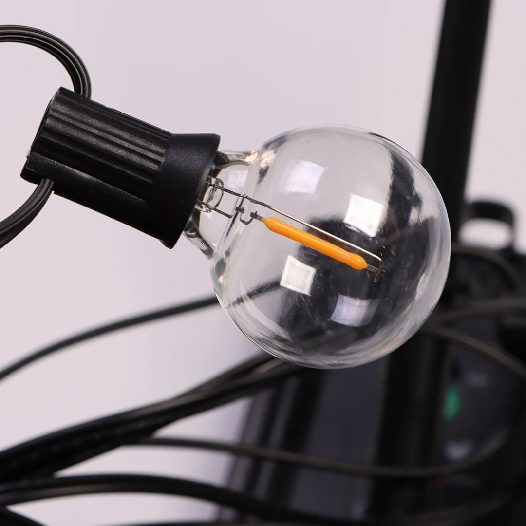 USB-Powered Outdoor String Lights with Shatterproof Bulbs – 20 or 40 LED Globes, Waterproof IP65 for Patio, Deck & Backyard Year-Round | Thomler