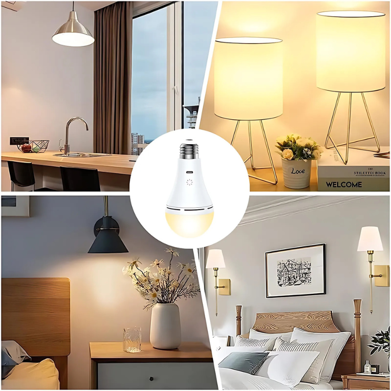 Rechargeable LED Touch Lamp with Remote Control | Cordless Portable Light for Bedside, Desk, or Nursery | Dimmable Brightness Settings | Thomler