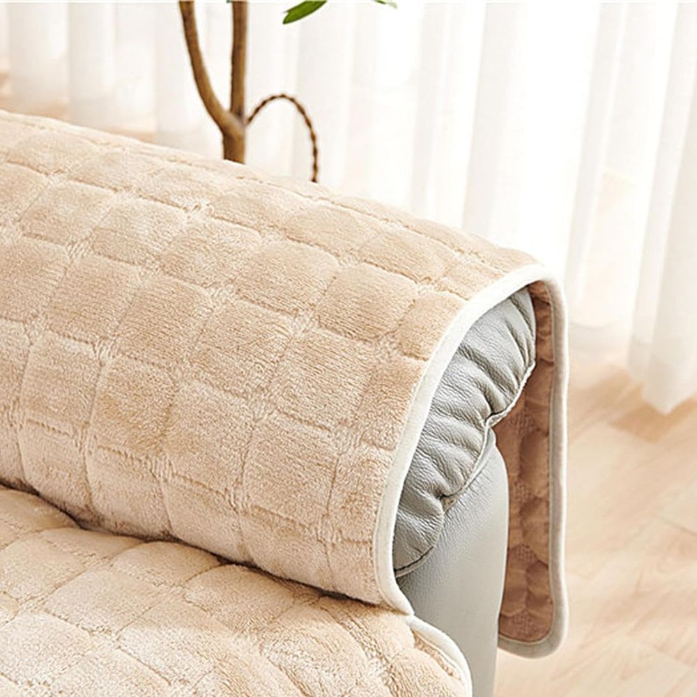 Quilted Recliner Slipcover with Storage Pocket – Microfiber Furniture Protector for Living Room, Family Room & Den – Anti-Slip Chair Cover | Thomler