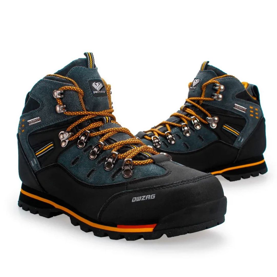 Men's Waterproof Hiking Boots with Non-Slip Rubber Sole – Mid-Ankle Trekking Shoes for Winter Trail Walking, Outdoor Adventures & Mountain | Thomler