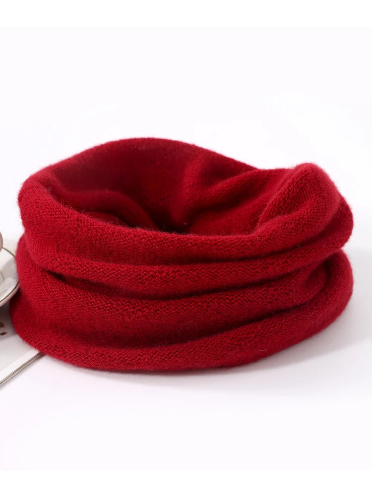 Soft Wool Neck Warmer with Pullup Coverage for Women | Cold Weather Face Guard & Ear Protector | Thomler