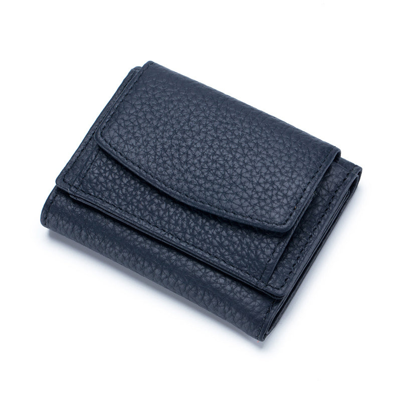 Compact RFID Blocking Leather Wallet for Women – Snap-Close Coin Purse with Card Slots & RFID Shield for Everyday Carry | Thomler