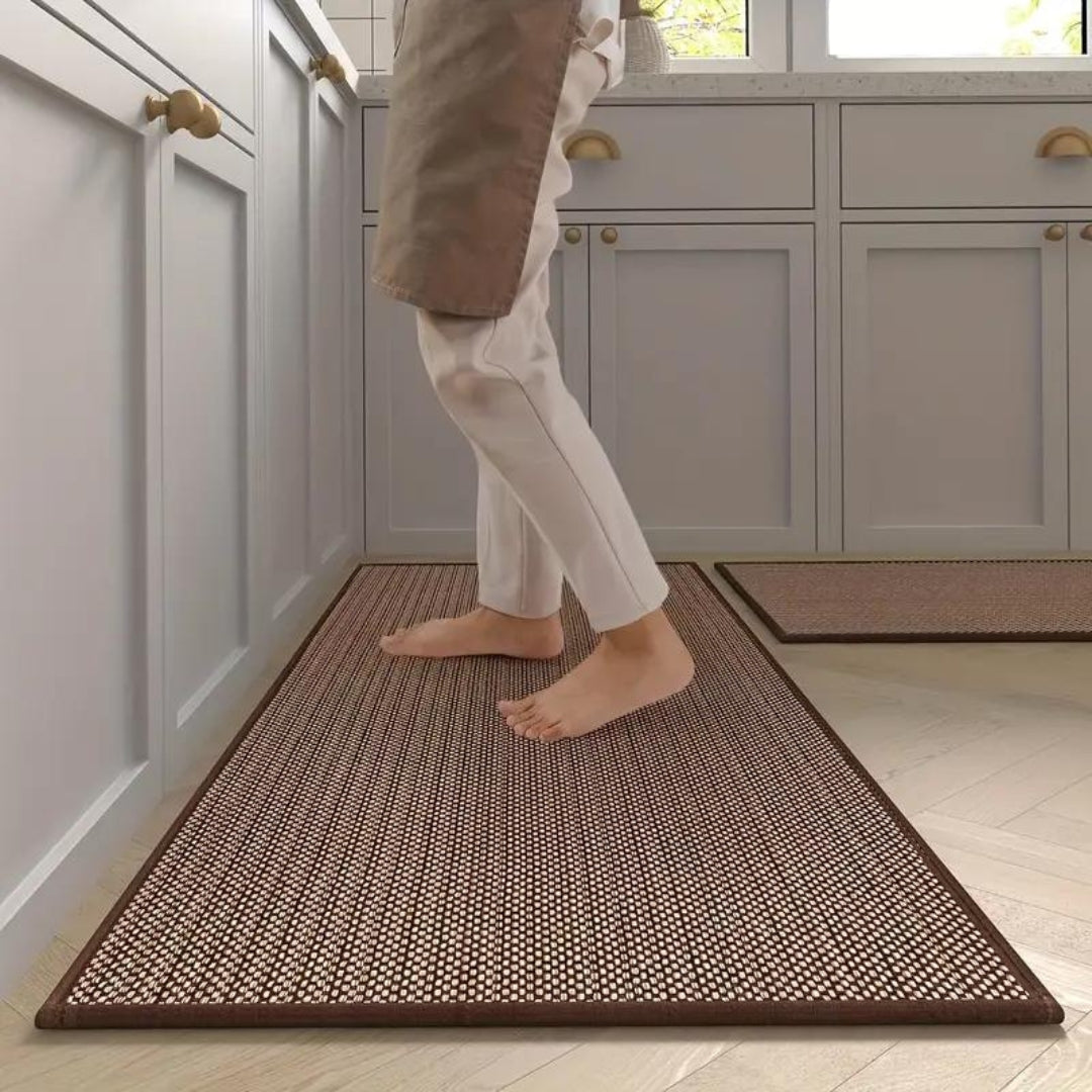 Anti-Fatigue Kitchen Floor Mat Set Non-Slip Cushioned Runner & Accent Mat for Sink Stove Cooking Area Comfort Ergonomic Standing Support | Thomler