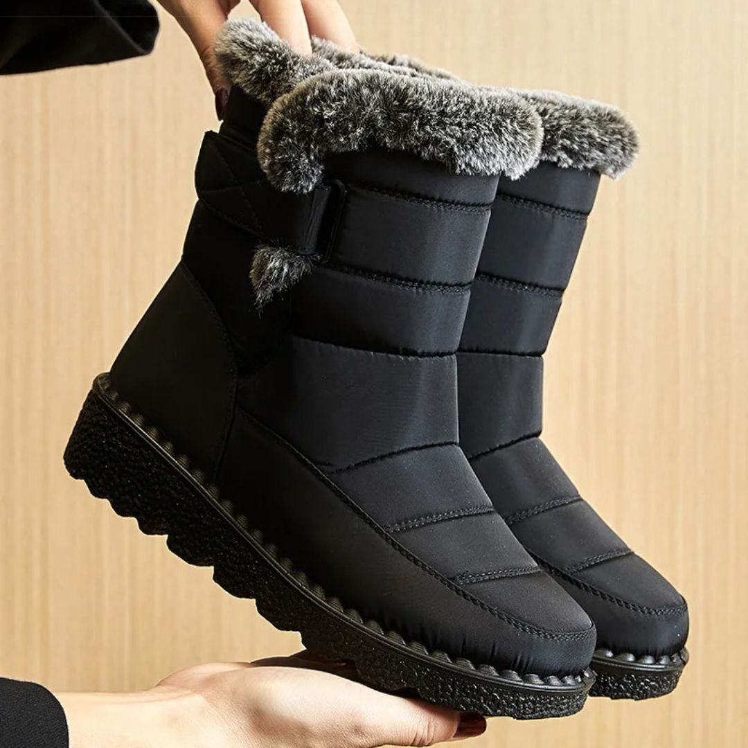 Women's Insulated Waterproof Snow Boots with Anti-Slip Sole – Warm Plush-Lined Winter Footwear for Cold Weather & Icy Terrain | Thomler