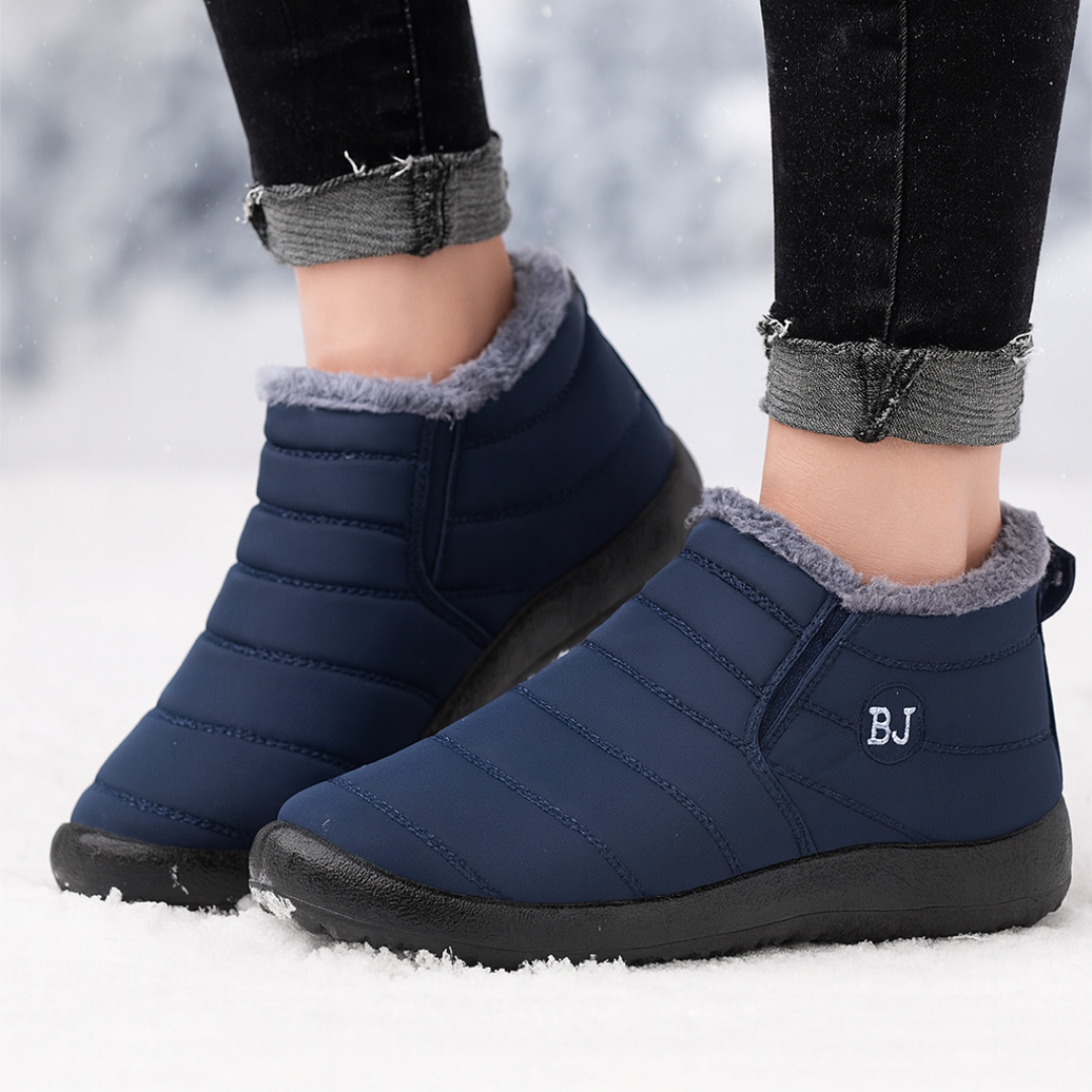 Insulated Waterproof Ankle Boots for Women – Snow-Ready Winter Footwear with Plush Fleece Lining & Anti-Slip Sole for Cold Weather | Thomler