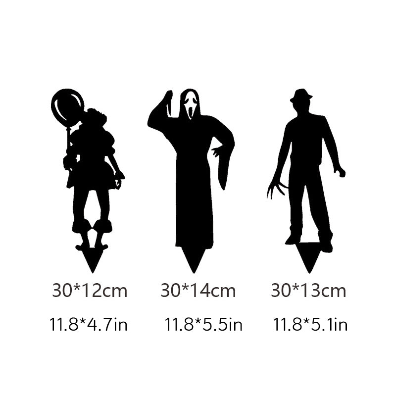 Halloween Shadow Caster Lawn Stake – Life-Size Villain Silhouette Projector for Outdoor Walls | Thomler