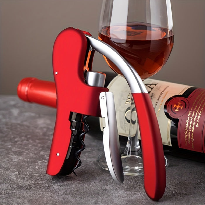 Ergonomic Corkscrew Wine Bottle Opener with Lever Mechanism – Home & Professional Use | Thomler