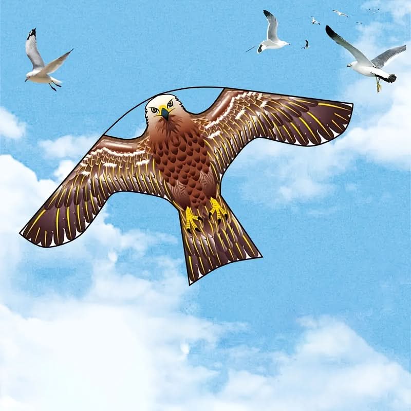 Raptor Decoy Kite for Garden Crop Protection – Lifelike Predator Bird Deterrent for Farms, Orchards & Fields – Wind-Powered Scarecrow | Thomler