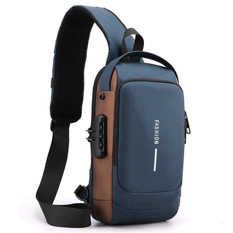 Compact Sling Bag with Combination Lock for Men and Women Crossbody Security Chest Pack for Travel Commute Outdoors | Thomler