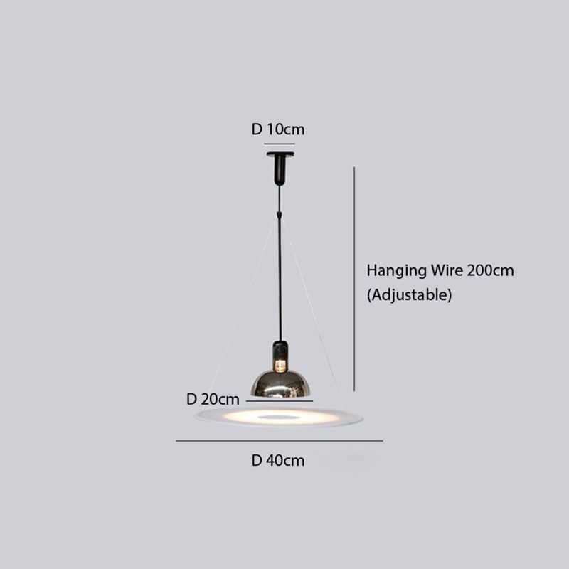 Contemporary Bell-Shaped Glass Pendant Light with Metal Canopy for Kitchen Island & Dining Room | Thomler