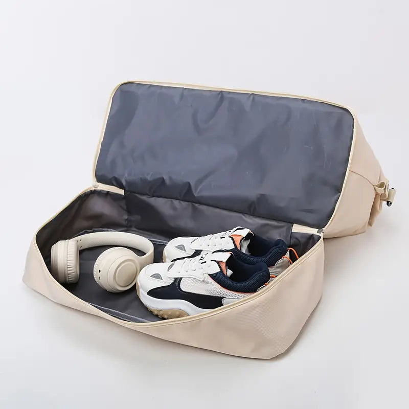 Compact Weekender Duffel Bag | Lightweight Canvas Travel Carryall with Shoulder Strap & Zipper Closure for Weekend Getaways, Gym & | Thomler