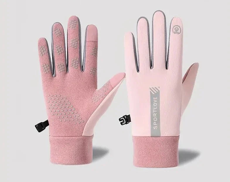Insulated Touch-Screen Gloves with Silicone Grip Palm for Winter Cycling, Driving & Outdoor Activities | Thomler
