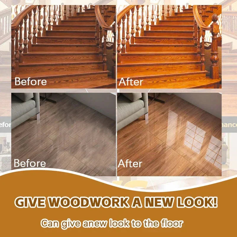 Furniture Polish Spray with Pure Beeswax for Wood Care – Restores Shine & Removes Buildup on Cabinets, Tables, Chairs – Non-Toxic Formula | Thomler