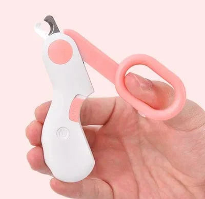 Pet Nail Clippers Plastic LED 10.5 cm Safe Precise Trimming For Dogs Cats Home Grooming Tool | Thomler