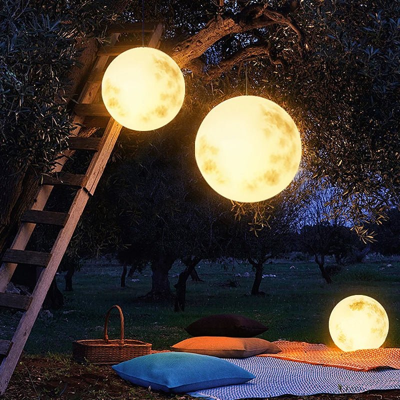 Glowing Orb Outdoor Lamp – Cordless Decorative Moon Ball Light for Yard, Patio & Deck – Rechargeable LED Globe | Thomler
