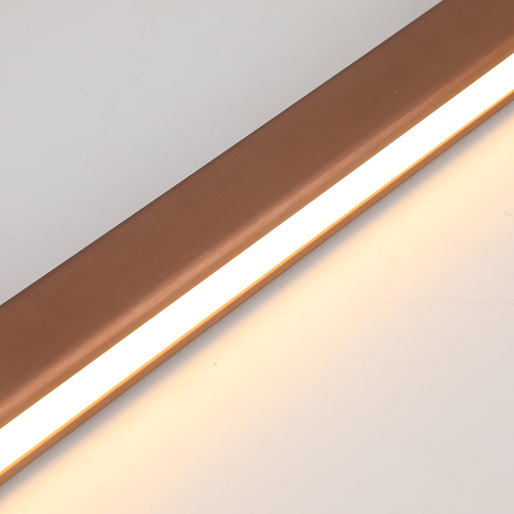Sleek Overhead LED Bar Light Metal Frame Acrylic Diffuser Adjustable Height Dining Room Kitchen Island | Thomler
