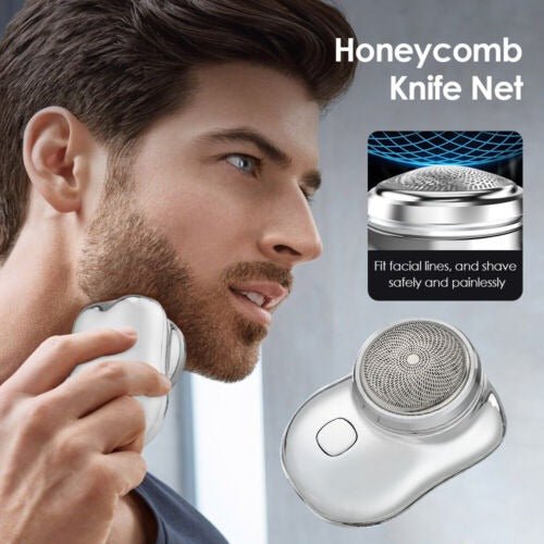 Compact USB Rechargeable Men's Electric Shaver – Waterproof Travel Razor with 60-Minute Runtime for On-the-Go Grooming | Thomler
