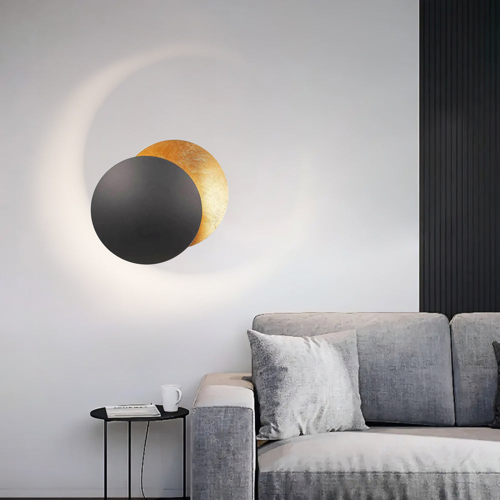 Wall Lamp Aluminum 9 in Adjustable LED Gold White Modern Living Room Bedroom Decorative Light | Thomler