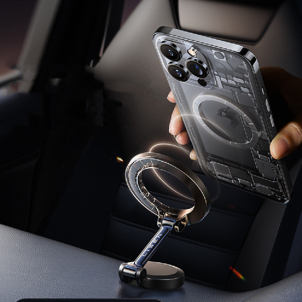 Dashboard Magnetic Cell Phone Mount 360° Rotating Universal Clip-On Holder for Navigation & Hands-Free Driving | Thomler