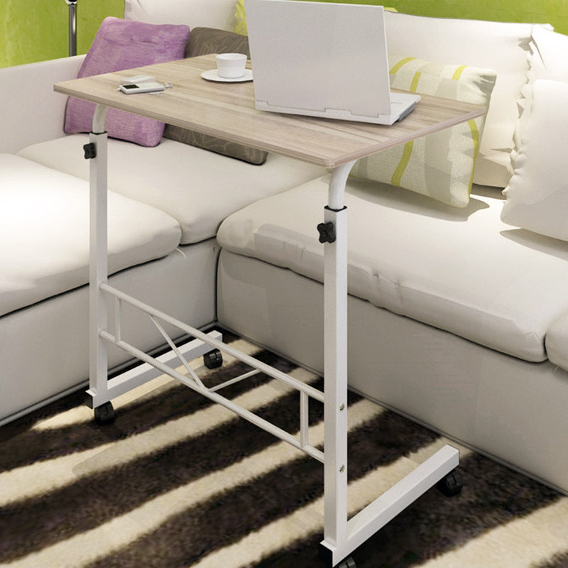 Laptop Table Steel Frame 60.0 cm x 40.0 cm Mobile Home Office Bedside Adjustable Height 70.0–88.0 cm Rolling Desk | Thomler