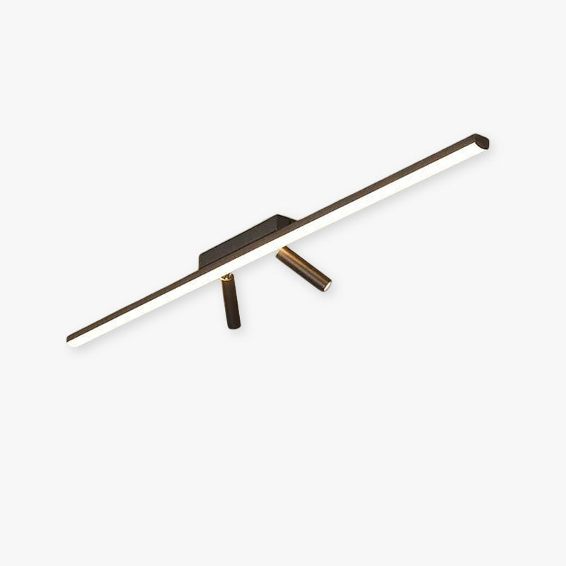 Ceiling Lamp Metal LED 100.0 cm Black Bedroom Living Room Adjustable Spotlights Linear Ceiling Light Modern Indoor Lighting | Thomler
