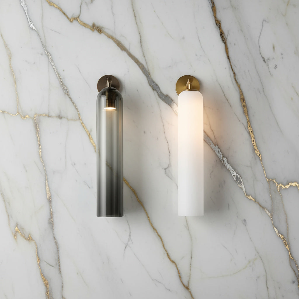 Contemporary Glass Globe Wall Sconce with LED Bulb for Bedroom Dining Room Bathroom Foyer Kitchen Study | Thomler