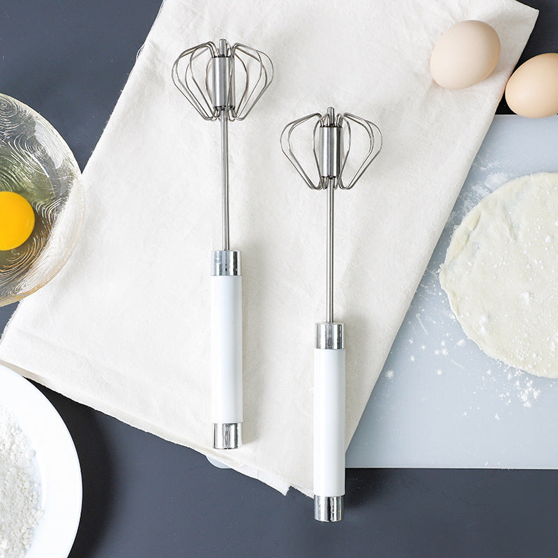 Rotary Hand Whisk for Eggs Cream Batter Kitchen Semi-Automatic Push Mixer for Baking Cooking Home Chef Tool | Thomler
