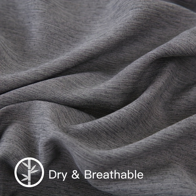 Bamboo Fiber Fitted Sheet Deep Pocket Breathable Cooling Bed Sheet Moisture Wicking Soft Bedding for Summer Twin Full Queen King Cal King | Thomler