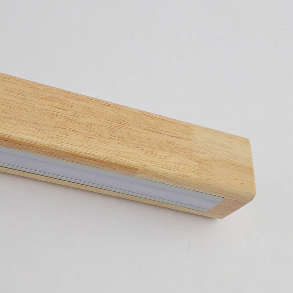 Wall Lamp Wood Linear Integrated LED Warm White Bedroom Bathroom Hallway Lighting Minimalist Scandinavian Sconce | Thomler