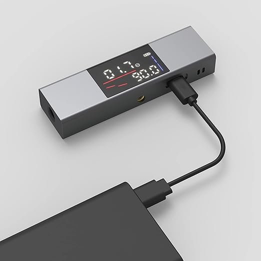 USB Rechargeable Cross Line Laser Tool with Digital Display for Home DIY Tile Installation Floor Leveling Wall Mounting Projects | Thomler