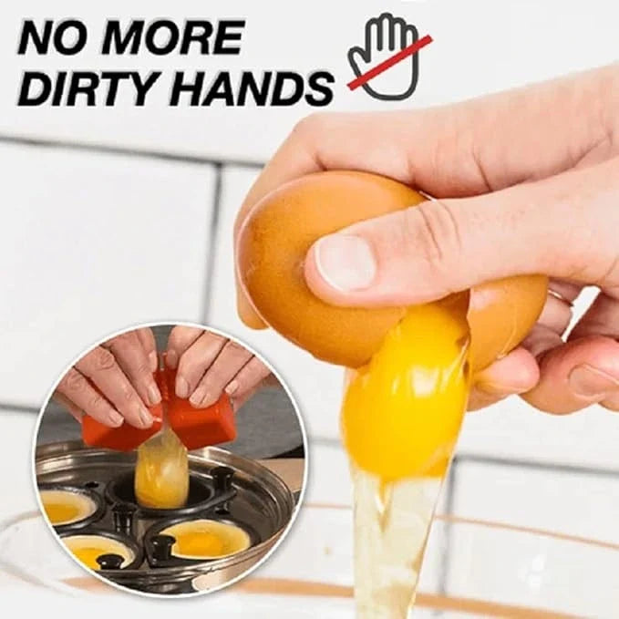 Hard-Boiled Egg Shell Cracker Tool for Kitchen Cooking Quick Clean Cracking Breakfast Prep Gadget Egg Peeling Device for Salads Meals Recipe | Thomler