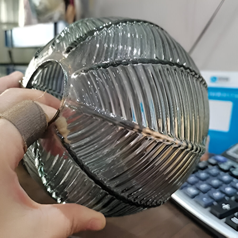 Pendant Light Glass Leaf Pattern E27 Green Dining Room Kitchen Island Hanging Ceiling Fixture Nordic Style | Thomler