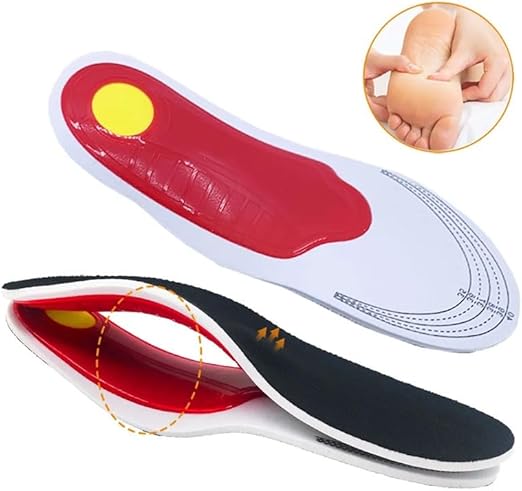 Comfort Insoles with Arch Support for Flat Feet, Plantar Fasciitis Relief, Shock Absorbing Foot Cushions for All-Day Standing, Men & Women | Thomler
