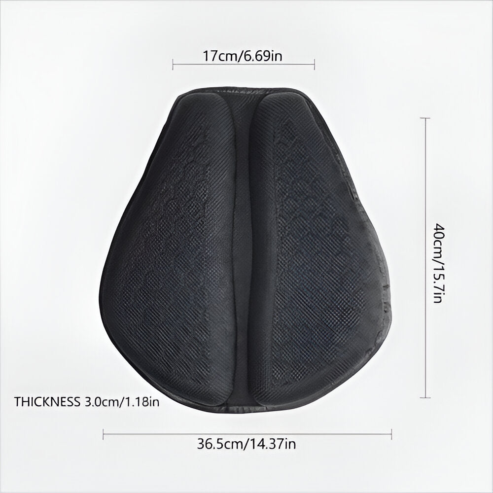 Ergonomic Gel Cushion Pad for Motorcycle Seats with Shock-Absorbing Honeycomb Design for Touring Cruiser Sport Bikes Road Trips Riders | Thomler