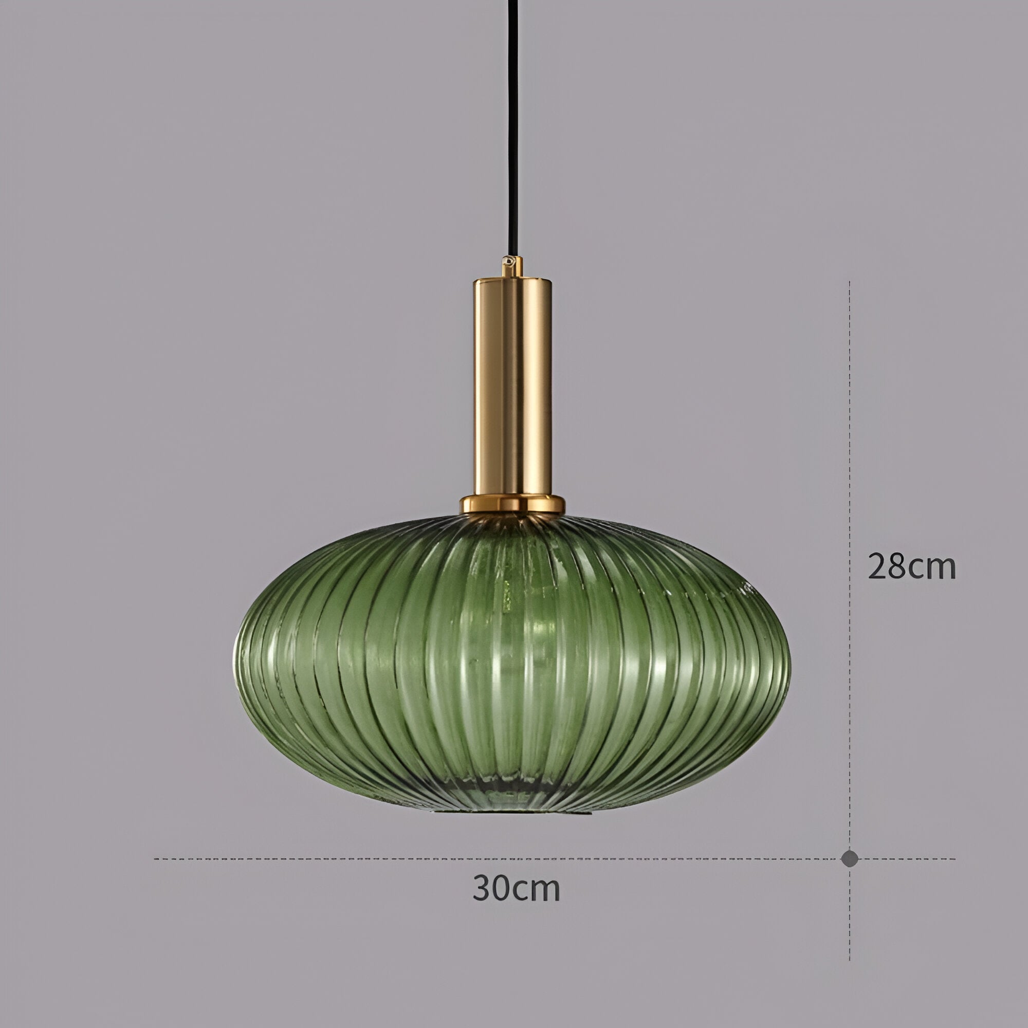 Pendant Light Glass E27 Ø30.0 cm Champagne Dining Room Kitchen Island Hanging Ceiling Lamp Retro Nordic Vintage | Thomler