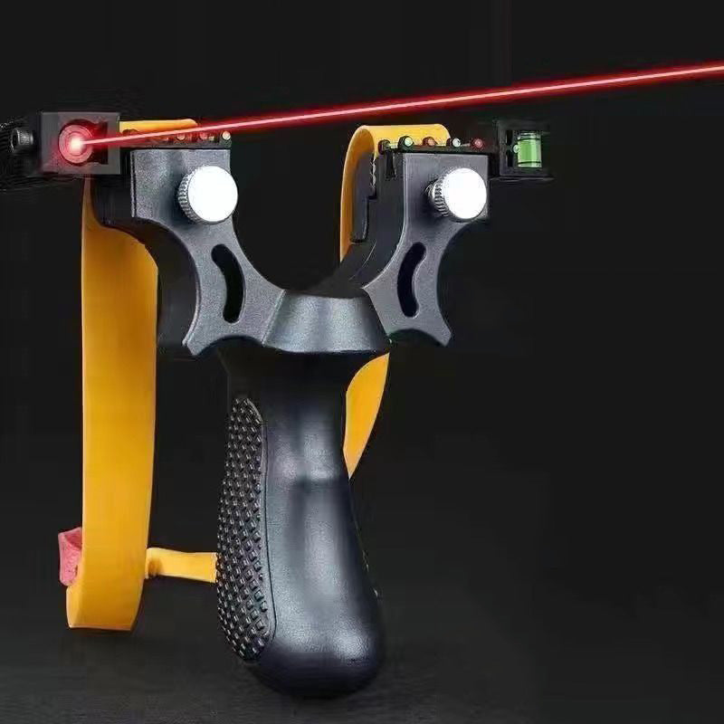 Outdoor Slingshot with Integrated Red Laser Aiming System for Backyard Target Practice, Skill Building & Recreational Shooting | Thomler