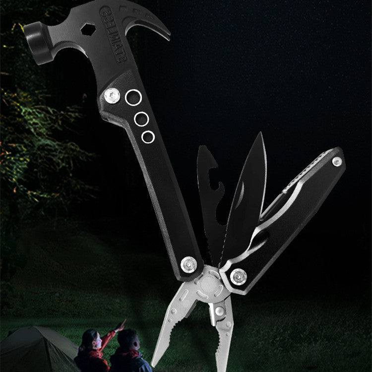 Compact Utility Hammer with 19 Built-In Tools for Home Repair, Camping, DIY Projects & Emergency Kits | Thomler