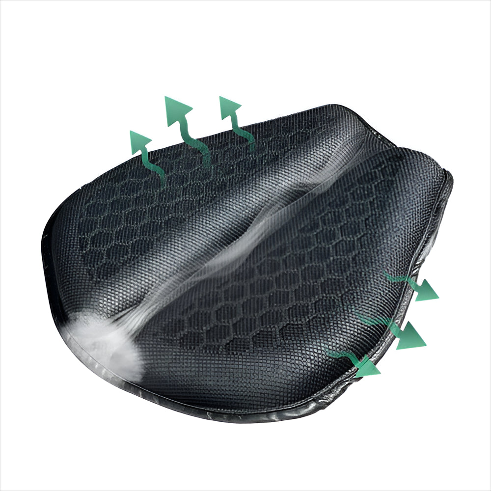 Ergonomic Gel Cushion Pad for Motorcycle Seats with Shock-Absorbing Honeycomb Design for Touring Cruiser Sport Bikes Road Trips Riders | Thomler