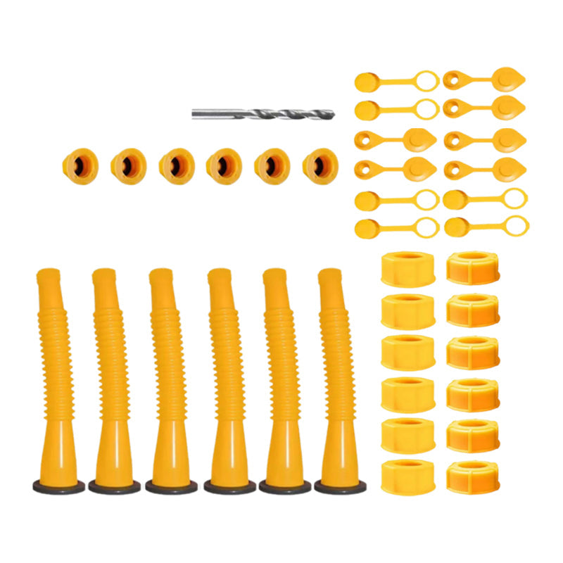Fuel Container Replacement Spout Kit with Bendable Hose for Gas Cans – Universal Fit Pouring Nozzle Set | Thomler