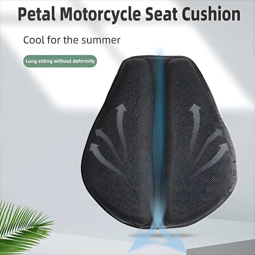 Ergonomic Gel Cushion Pad for Motorcycle Seats with Shock-Absorbing Honeycomb Design for Touring Cruiser Sport Bikes Road Trips Riders | Thomler