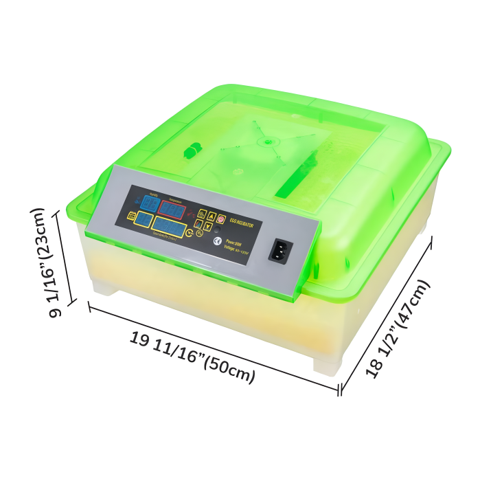 Automatic 56-Egg Incubator with Digital Display & Auto-Turn for Chickens, Ducks, Quail & Geese | Thomler