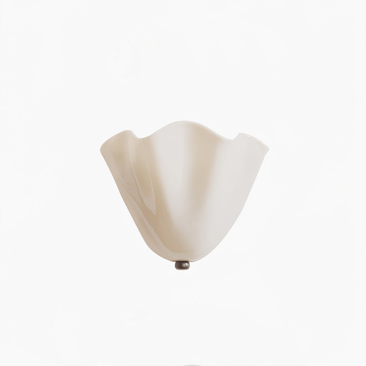 Curved Petal Glass Wall Sconce with Metal Accent for Bedroom, Hallway & Living Room – G9 LED Hardwired Modern Ambient Light Fixture | Thomler