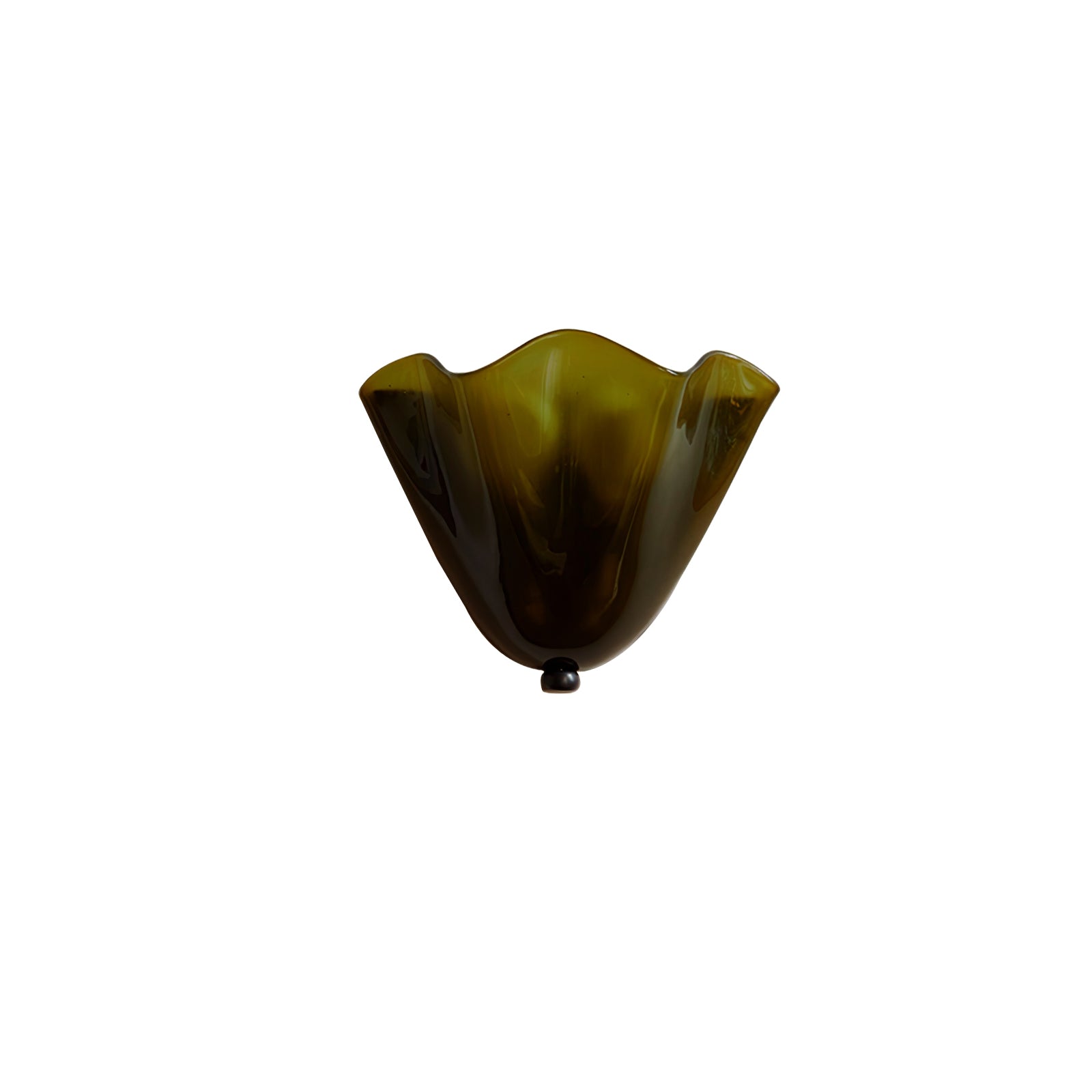 Wall Light 11 in x 10 in x 5.1 in Indoor Metal Glass LED Fixture Beige Green Brown Amber Home Hallway Bedroom Living Room Decorative Lighting | Thomler