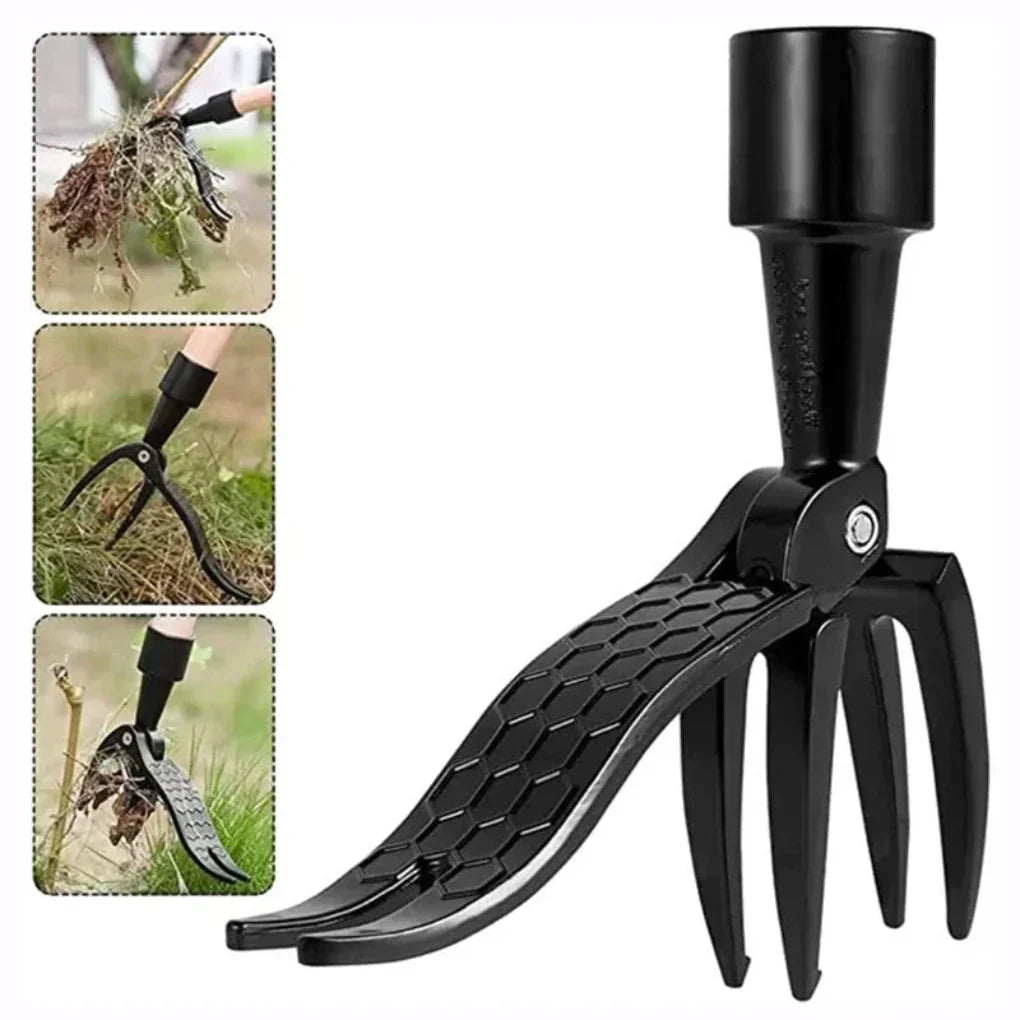 Manual Garden Weed Puller Attachment Head – Heavy-Duty Steel Claw for Extracting Weeds with Roots – Fits Adjustable Poles – for Lawn Bed | Thomler