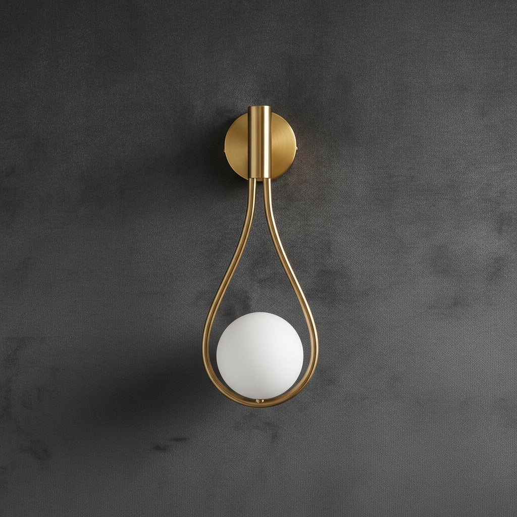 Metal Wall Sconce Minimalist Lamp Gold Black Silver Finish Hardwired Fixture Bedroom Hallway Living Room Dining Room Sconce | Thomler