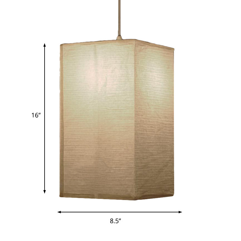 Japanese Paper Lantern Pendant Light White Round Ceiling Fixture for Dining Room Bedroom Kitchen Island Hanging Lamp E26 Base Modern Asian | Thomler