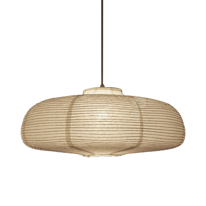 Japanese Paper Lantern Pendant Light White Round Ceiling Fixture for Dining Room Bedroom Kitchen Island Hanging Lamp E26 Base Modern Asian | Thomler